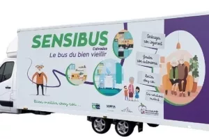 Visite du Sensibus Calvados, le bus du bien vieillir