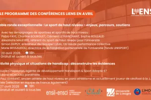 🗣️ Conférence LIENS - Le programme du mois d'avril