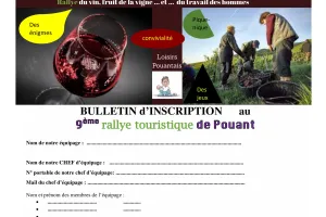 9ème Rallye Touristique "Rallye du vin, fruit de la vigne... et du travail des hommes"