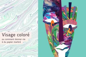 Visage coloré au Moulin du Got