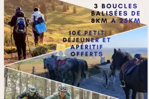 Randonnée équestre, pédestre et VTT